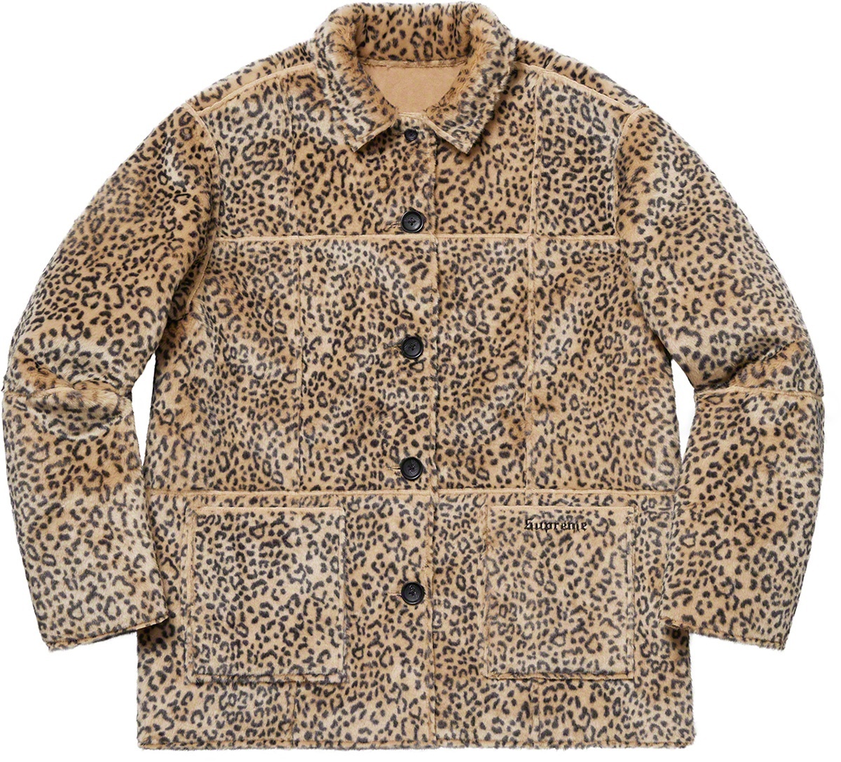 Reversible Faux Suede Leopard Coat view 19